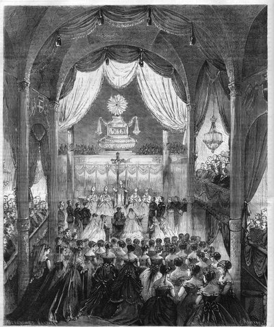 Ceremonia de boda del Príncipe Humberto I Príncipe de Italia (Umberto I de Unknown artist