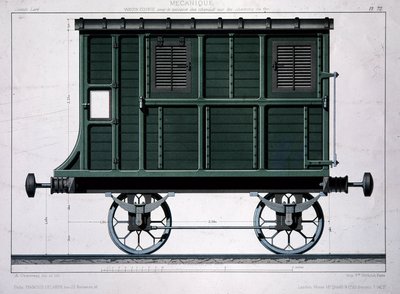 Coche establo del Ferrocarril Occidental de Unknown artist