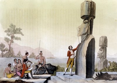 Occidentales (incluyendo a Jean-Francois Galaup, Conde de La Perouse). de Unknown artist