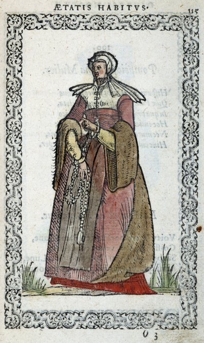 Mujer picarda - en “Hábitos y efigies” de Jean Sulperius de Unknown artist