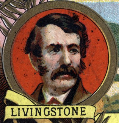 Retrato de David Livingstone (1813-1873) misionero y explorador escocés. Cromolitografía de finales del siglo XIX de Unknown artist