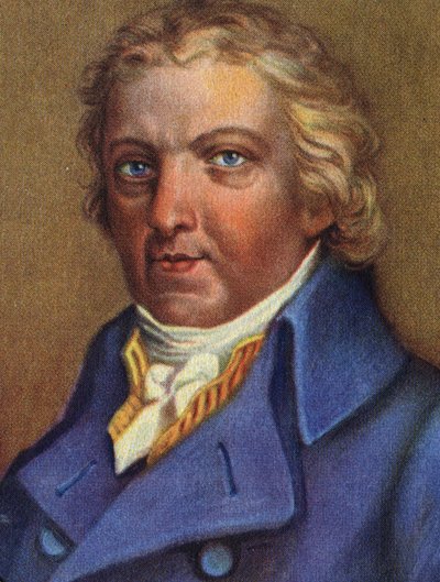 Retrato de Edward Jenner (1749-1823), médico inglés, descubridor de la inmunidad contra la viruela. de Unknown Artist