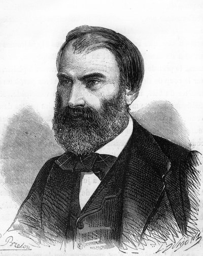 Retrato de Eugène Pelletan. Político francés (1813-1884). de Unknown artist