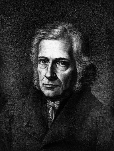 Retrato de Friedrich Daniel Ernst Schleiermacher. 1768 - 1834. Teólogo protestante y filósofo alemán de Unknown artist
