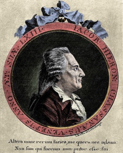 Retrato de Giovanni Giacomo Casanova (1725-1798), aventurero y escritor italiano. Retrato de Johann Berka de Icosameron o Historia de Edward y Elizabeth que pasaron ochenta y un años con los Megamicres, habitantes nativos del Protocosmos en el inter de Unknown artist