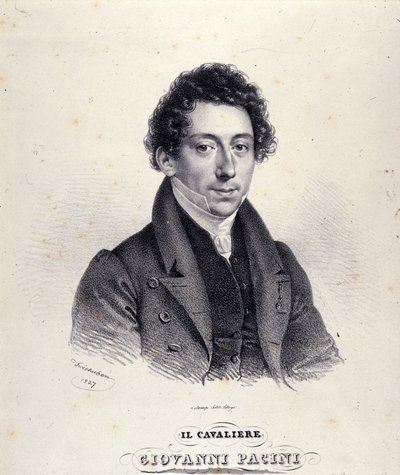 Retrato de Giovanni Pacini, compositor italiano (1796-1867) de Unknown artist