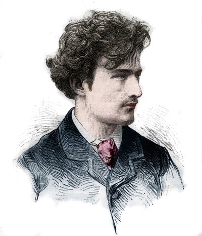 Retrato de Ignacy (Ignace) Paderewski (1860-1941), pianista, compositor, político y diplomático polaco. Grabado de 1889. de Unknown artist