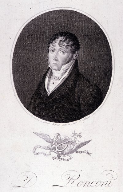 Retrato del tenor italiano Domenico Ronconi de Unknown artist