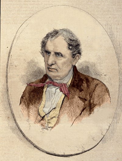 Retrato de James Fenimore Cooper (1789-1851), novelista estadounidense. de Unknown artist