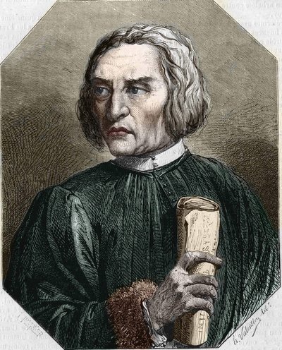 Retrato de Jean de Gerson. Teólogo francés (1363-1429). de Unknown artist