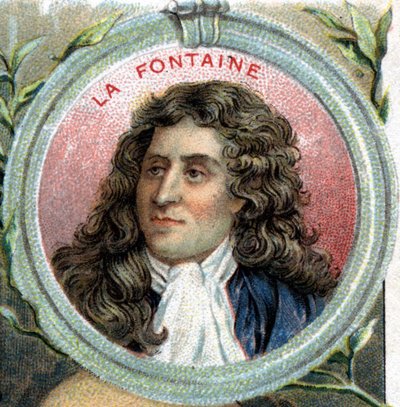 Retrato de Jean de La Fontaine. Escritor francés (1621-1695) de Unknown artist
