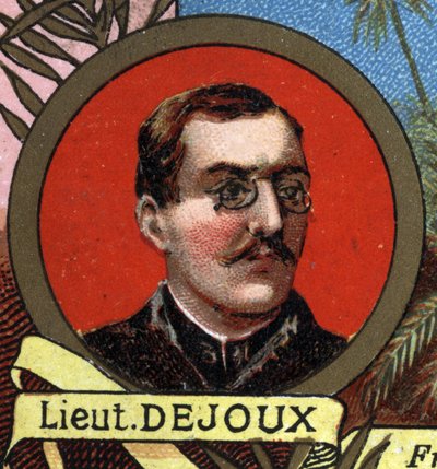 Retrato de LITTER DEJOUX a cargo de una misión geográfica a Madagascar en 1897. de Unknown artist
