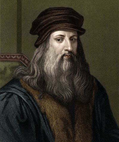 Retrato de Leonardo da Vinci (1452-1519), pintor italiano de Unknown artist
