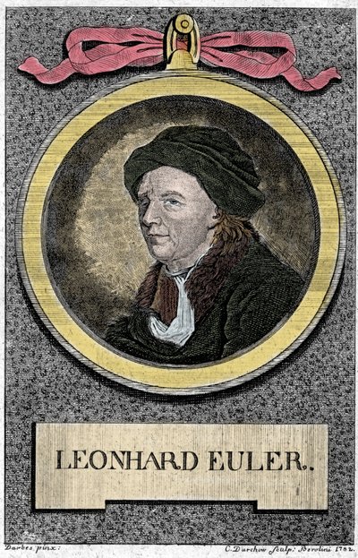 Retrato de Leonhard Euler. Matemático suizo (1707-1783). de Unknown artist