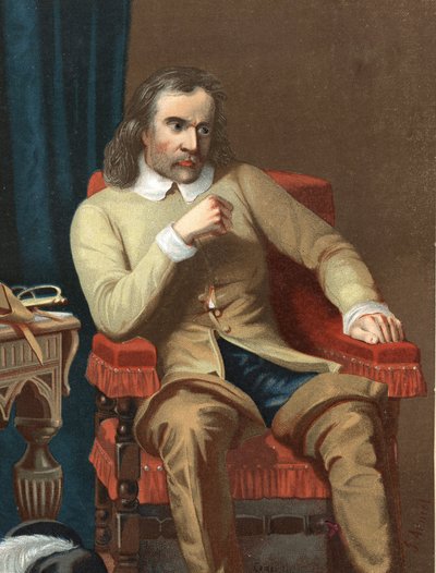 Retrato de Oliver Cromwell. Estadista inglés de Unknown artist