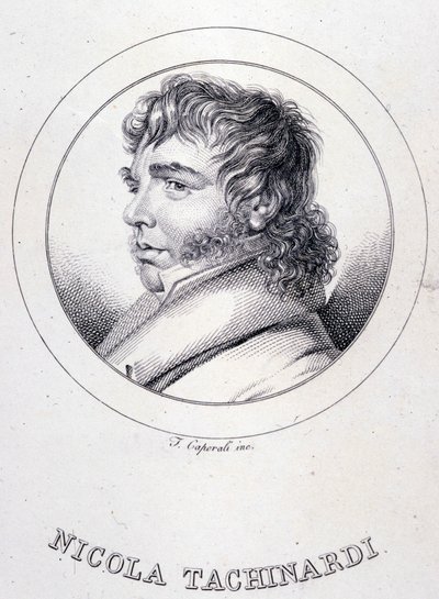 Retrato del tenor italiano Tachinardi (Nicola Tacchinardi) (Livorno) de Unknown artist