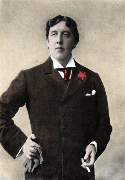 Retrato del escritor Oscar Wilde. Fotografía del siglo XIX de Unknown artist