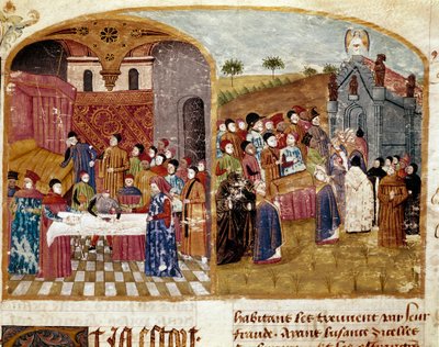 El funeral de Alejandro Magno, la disección y el entierro de Unknown artist