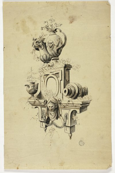 Diseño de una pieza de chimenea de Unknown Italian