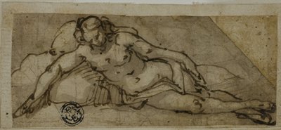 Desnudo femenino reclinado de Unknown Italian