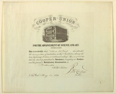 Certificado (FRANCE amp; U.S.A.), 22 de mayo de 1861 de Unknown artistUnknown artist