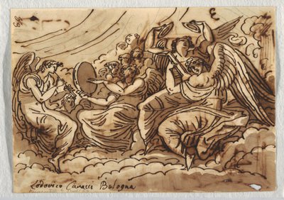 Dibujo, Concierto de ángeles, 1813-18 de Unknown artistUnknown artist