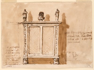 Dibujo, Armario, 1790-1810 de Unknown artistUnknown artist