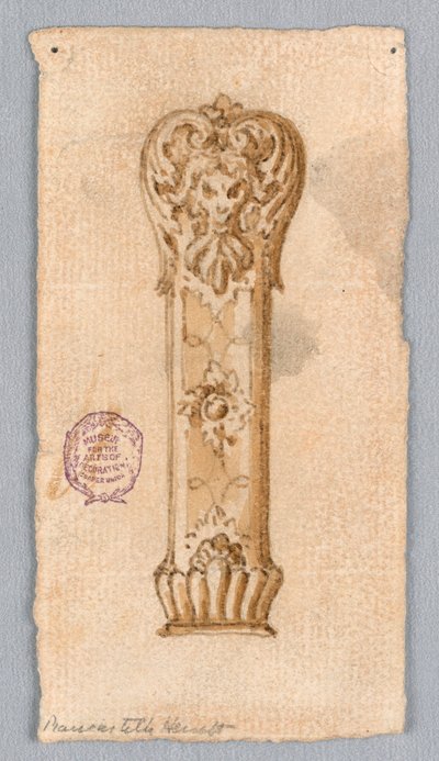 Dibujo, Diseño de un asa, Siglos XVII-XIX de Unknown artistUnknown artist