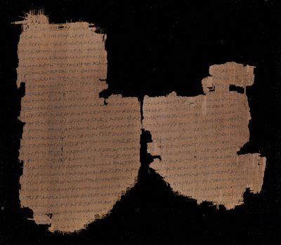 Lucas 13.29-35 y 14.1-10. Parte del Papiro 45 de la Biblioteca Chester Beatty de Unknown artistUnknown artist
