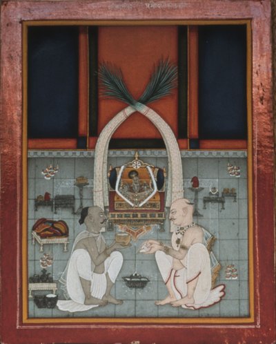 El maharao Kishor Singh de Kota celebra un festival religioso de Unknown artistUnknown artist