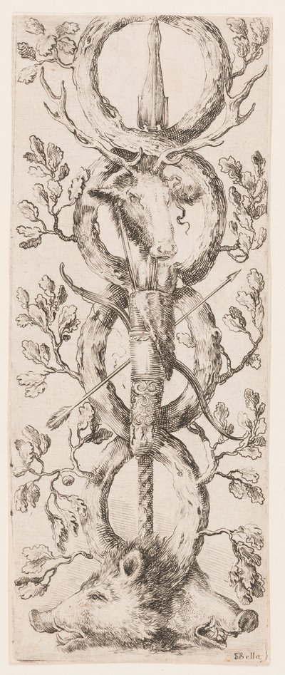 Grabado, Ornamentos o grotescos (Grotesque Ornament), ca. 1653 de Unknown artistUnknown artist