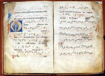 Misal del siglo XIV de liturgia ambrosiana. Archivo del capítulo de San Ambrosio, Milán de Unknown artist