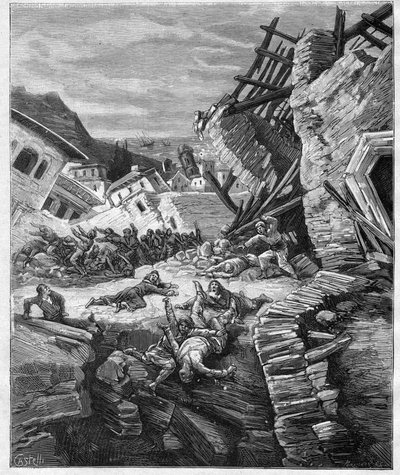 Terremoto de Chios de 1881 - Grecia - Terremoto en Chios de Unknown artist