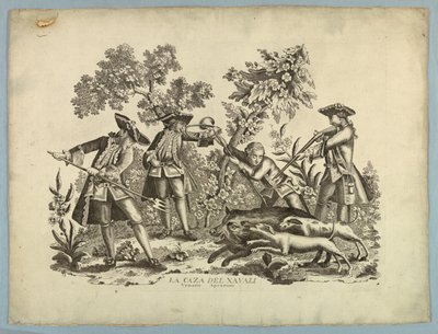 Caza de Jabalí de Unknown artist