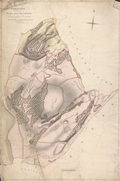 Colección de Estudios Topográficos de las Fincas Escocesas del Conde de Selkirk: La Finca que Consiste en Kirkland Drumcroy, Auchenfloor, Cannee, Barhill y Silvercraigs (antes Nuntons) de Unknown artist