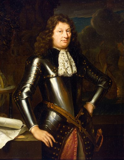 Un capitán de navío holandés, hacia 1690-1704, óleo sobre lienzo, de la Escuela Neerlandesa de Unknown artist