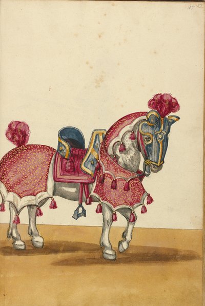 Un caballo con armadura de Unknown artist