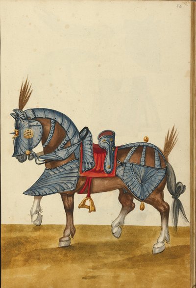 Un caballo con armadura de Unknown artist