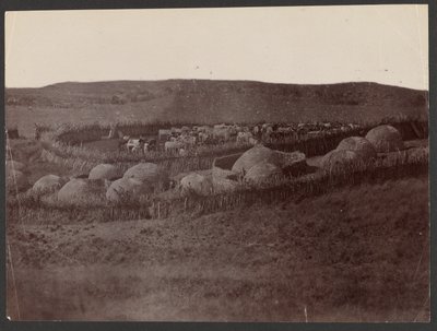 A Kraal, Tierra Zulú de Unknown artist