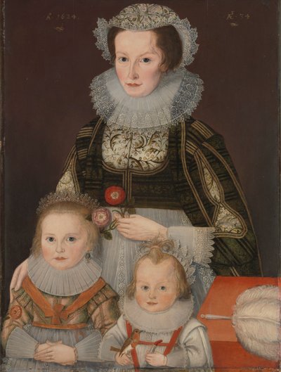 Una señora y sus dos hijos de Unknown artist