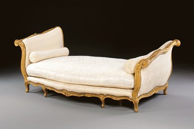 Un lit de repos Luis XV, mediados del siglo XVIII de Unknown artist