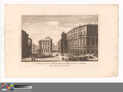 Perspectiva del teatro de Marcelo &c., en Roma de Unknown artist