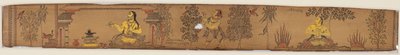Un príncipe realiza austeridades (anverso), de un romance de Chandrabhanu y Lavanyavati de Upendra Bhanja (1670-1740) de Unknown artist