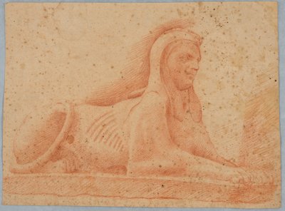 Una esfinge recostada de Unknown artist