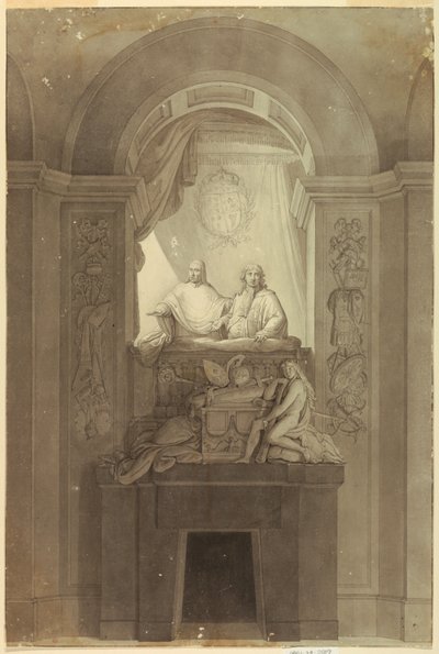 Monumento sepulcral de Henry Cardinal York (1725-1807) y Charles Edward Stuart, el "Joven Pretendiente" (1720-1788) de Unknown artist