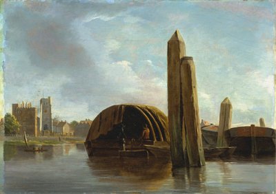 Una vista de Lambeth de Unknown artist