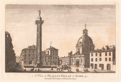 Vista de la columna de Trajano en Roma &c. de Unknown artist