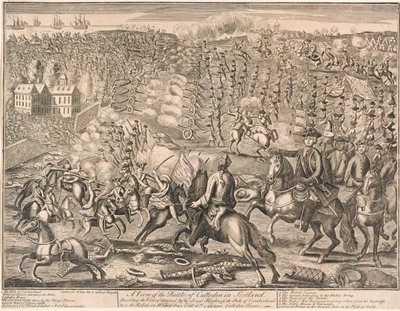 ¿Una vista de la Batalla de Culloden en Escocia?, 1746 de Unknown