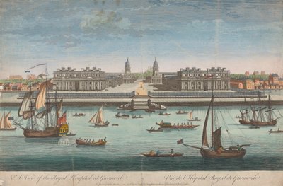 Vista del Hospital Real de Greenwich de Unknown artist
