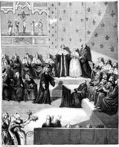 Una audiencia judicial. Siglo XVIII. de Unknown artist